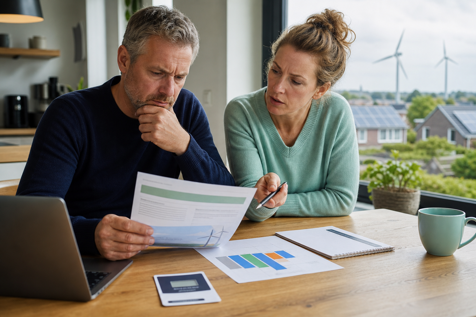 Stroometiket met verschillende bronnen voor de Nederlandse elektriciteitsmix