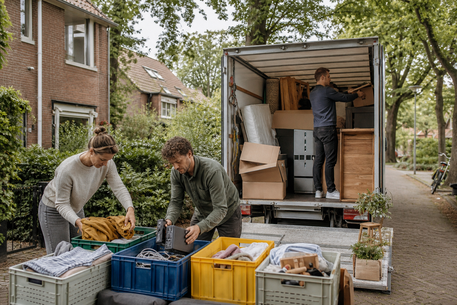 Verhuisbedrijf Driebergen sorteert spullen voor hergebruik tijdens de verhuizing
